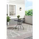 Garden Round Tempered Glass Coffee Dining Table
