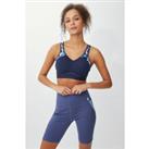 High Impact Padded Non Wired Sports Bra B-E