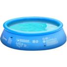 Round Inflatable Swimming Pool Family Sized Blow Up Pool 274x76cm