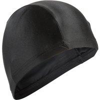 Mesh Swim Cap - Plain Fabric - Black