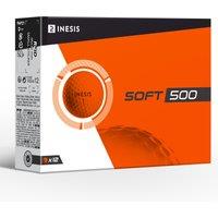 Golf Balls X12 - Inesis Soft 500 Orange