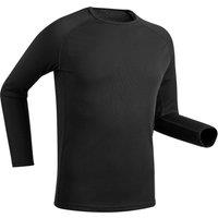 Men's Warm. Comfortable Thermal Skiing Base Layer 100 - Black