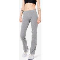 Women's Straight-cut Fitness Leggings Fit+ 500 - Grey