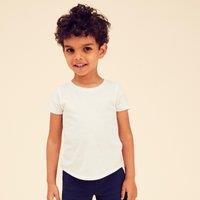 Kids' Unisex Cotton Multisport T-shirt - White