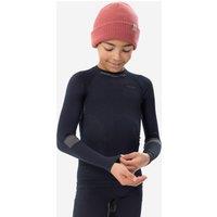 Kids Seamless Ski Base Layer I-soft Top - Bl 900 - Navy / Beige