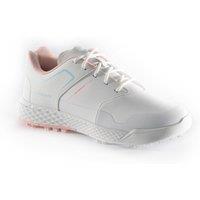 Girl's Golf Shoes Waterproof Grip - White And Pink