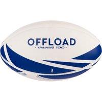 Offload Size 5 Rugby Training Ball R100 Blue