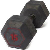 Cross Training And Weight Training Hex Dumbbells 15 kg - Black