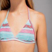 Girls Swimsuit Triangle Top Tea 100 Lagoon Blue