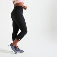 Women's Fitness Cardio Cropped Leggings - Smoky Black