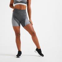 Seamless High-waisted Fitness Bike Shorts - Grey