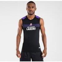 Adult Sleeveless Basketball Base Layer Jersey Ut500 - NBA Los Angeles Lakers/black