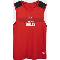 Kids' Sleeveless Basketball Base Layer Jersey Ut500 - NBA Bulls Red