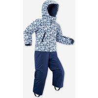 Kids Warm And Waterproof Ski Suit Pnf 500 - Penguins