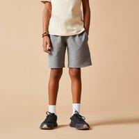 Kids' Unisex Cotton Shorts - Mottled Grey