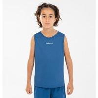 Kids' Sleeveless Basketball Jersey T100 - Blue