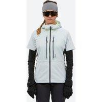 Women's X-country Skiing Pacer Short-sleeved Gilet- Icy Blue And Yellow