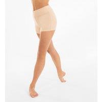 Girls' High-waisted Modern Dance/jazz Shorts - Beige