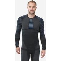 Men's Breathable. Comfortable Seamless Skiing Base Layer Top Bl900 - Blue Grey