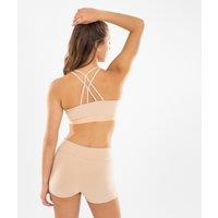 Girls' Modern Dance/jazz Sports Bra With Thin Straps - Beige