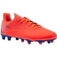 Kids' Lace-up Football Boots Viralto I Fg - Orange/blue