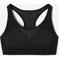 Women's Muscle Back Seamless Bra With Medium Support - Black
