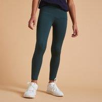 Kids' Horse Riding Fullgrip Leggings 500 - Green