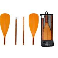 Kayak/packraft Paddle Symmetrical Adjustable 4-part Orange