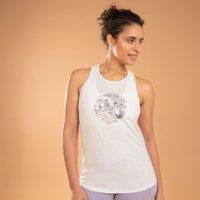 Yoga Cotton Tank Top - Off-white Print