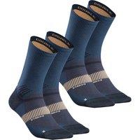 Hiking Socks - Hike 520 Double High Navy X 2 Pairs