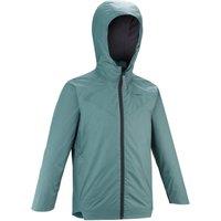 Kids Hiking Waterproof Jacket MH500 7-15 Years - Green