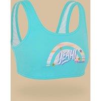 Girl's Lana Swimsuit Crop Top 500 Glory Turquoise