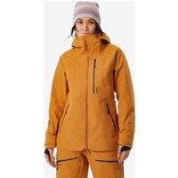 Womens Warm And Breathable Ski Jacket Fr500 - Camel