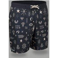 Boardshort Surf 100 Long Symbol Black