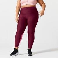 Women's Cardio Fitness Plus Size Leggings With Pocket - Purple/pink