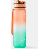 1 Litre Fitness Bottle Motivation - Orange/green