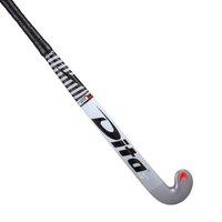 Adult Intermediate 60% Carbon Mid Bow Hockey Stick Compotecc60 Silver/black