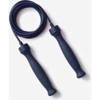 Jump Rope With Rubber Handles 3 m Adjustable Length - Dark Blue