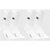 Men's/women's Low-rise NBA Basketball Socks So900 Twin-pack - White