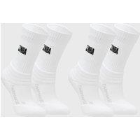 Kids' Basketball Socks So900 NBA 2 Pairs - White