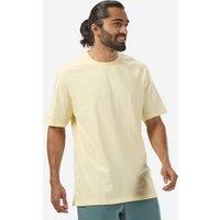 Men's Fitness T-shirt 500 Essentials - Vanilla