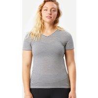 Women's Travel Trekking Merino Wool Short-sleeved T-shirt - Travel 500