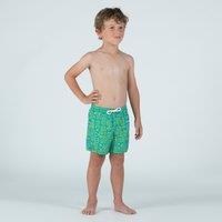 Boys Swim Shorts - 100 Sign Blue Green