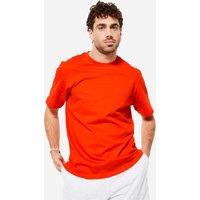 Men's Regular Cotton Fitness T-shirt - Bright Tomato