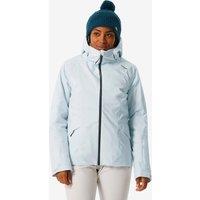 Women's Warm And Waterproof Ski Jacket. 500 Glacier Blue