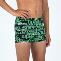 Swimming Boxers Speedo Printed Black Green