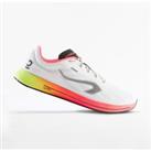 Refurbished Kiprun Kd 800 Womens Running Shoes - White/pink/yellow - B Grade