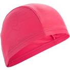 Mesh Swim Cap - Plain Fabric - Pink