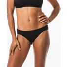 Niki Women's Surfing Swimsuit Bottoms With Gathering At The Sides - Black