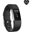 Charge 2 Activity Tracker Wristband With Heart Rate On The Wrist Black (size L)